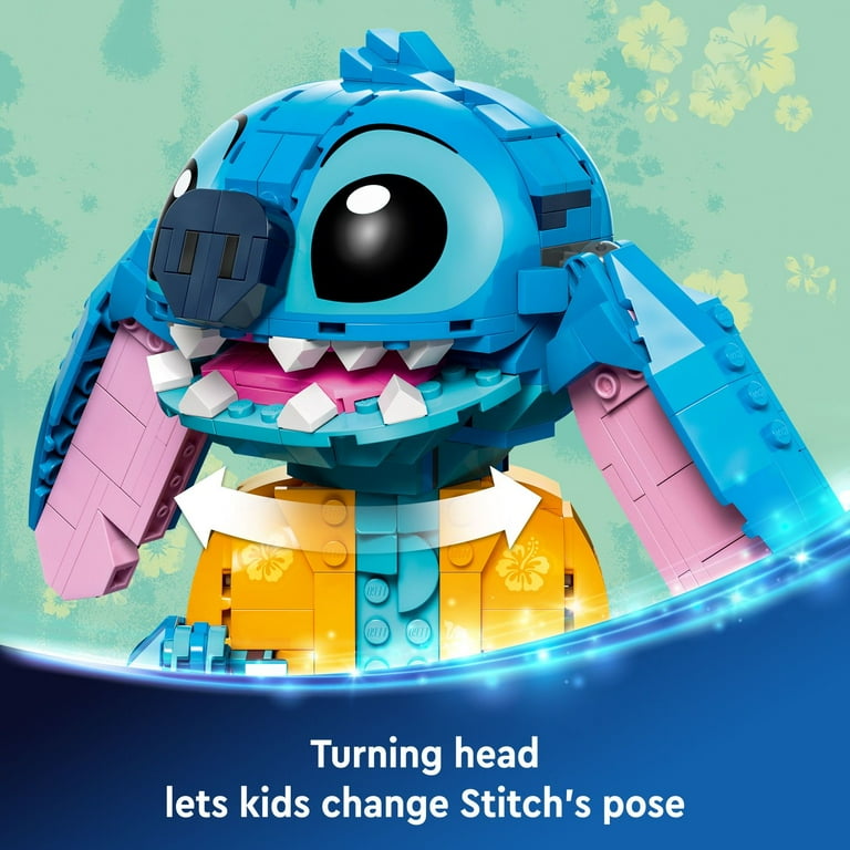LEGO Disney Stitch Toy Building Kit Buildable Figure with Ice Cream Cone Fun Christmas Gift for Kids 43249