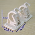 thumbnail image 3 of 2 Pcs Clip de Tringle à Rideau Mural Auto-Adhésif, Crochets de Fixation pour Tringle de Douche, 3 of 10