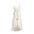 thumbnail image 3 of Verycand Women's Lace Suspender Tassel Sexy V Neck Long Dress, 3 of 4