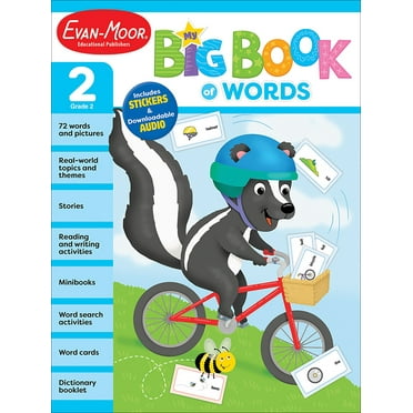 Evan-Moor My Big Book of Words, Grade 2: Activity Book, Audio Read Alouds