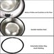 thumbnail image 5 of Cat Bowl 2 Pieces Cat Bowl, Stainless Steel Cat Bowl Set, Feeder And Waterer For Cat Puppy Hamster Rabbit Small Animal - Orange And Gray Banmo, 5 of 5