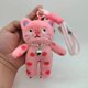thumbnail image 1 of LLavero de felpa de gato rosa Kawaii de 15cm, colgante para mochila, llavero de animales suaves, hebilla para llave de coche, accesorios para chica y mujer, bolso colgante, 1 of 5