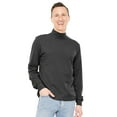 thumbnail image 2 of Stretch Is Comfort Men's Cotton Mock Neck Cuffed Long Sleeve Top |Adult Small- 4x, 2 of 6