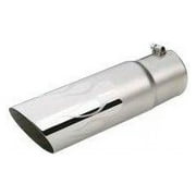 Gibson Exhaust 500335 GIB500335 POLISHED STAINLESS STEEL TIP