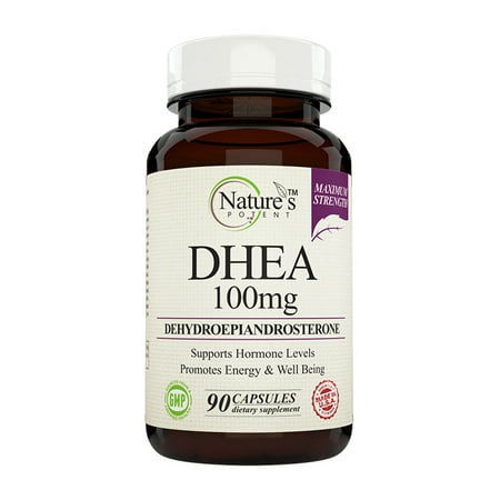 Nature's Potent ™ - DHEA 100mg, supplément alimentaire naturel, 90 capsules
