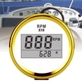 thumbnail image 3 of Tachometer Gauge IP67 Waterproof Red Backlight LCD Display 52mm/2in 9-32V for Car Truck Boat  Generator Engine, 3 of 7