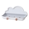 thumbnail image 2 of Jabonera de pared desmontable sin perforaciones para baño, hogar y hotel. blanco con gris, 2 of 9