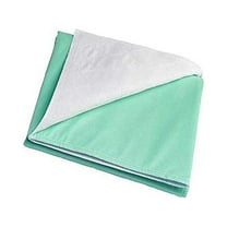 Nobles Washable Waterproof Mattress Sheet Protector Bed Underpad - Large 34 x 36 inches with 18" Tuck-Ins - Waterproof Mattress Cover Pack of 2 (Green Backing)