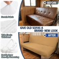 thumbnail image 3 of HUISEFOR Yellow RV Couch Covers for Sofa Bed Breathable Stretchable Furniture Protector for Camper Couch Bed, Anti-Slip & Wear-Resistant, Washable & Pet Friendly, 3 of 7
