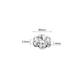 thumbnail image 2 of Unique Bargains 6mm Spacer Beads, 200pcs Bead Spacers Rhinestone Round Bulk Beads Wave for Jewelry Making, Dark Silver, 2 of 5