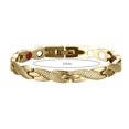 thumbnail image 2 of Pulsera Pareja Terapia Magnética Twisted Dragon Brazaletes Desmontables (oro), 2 of 9