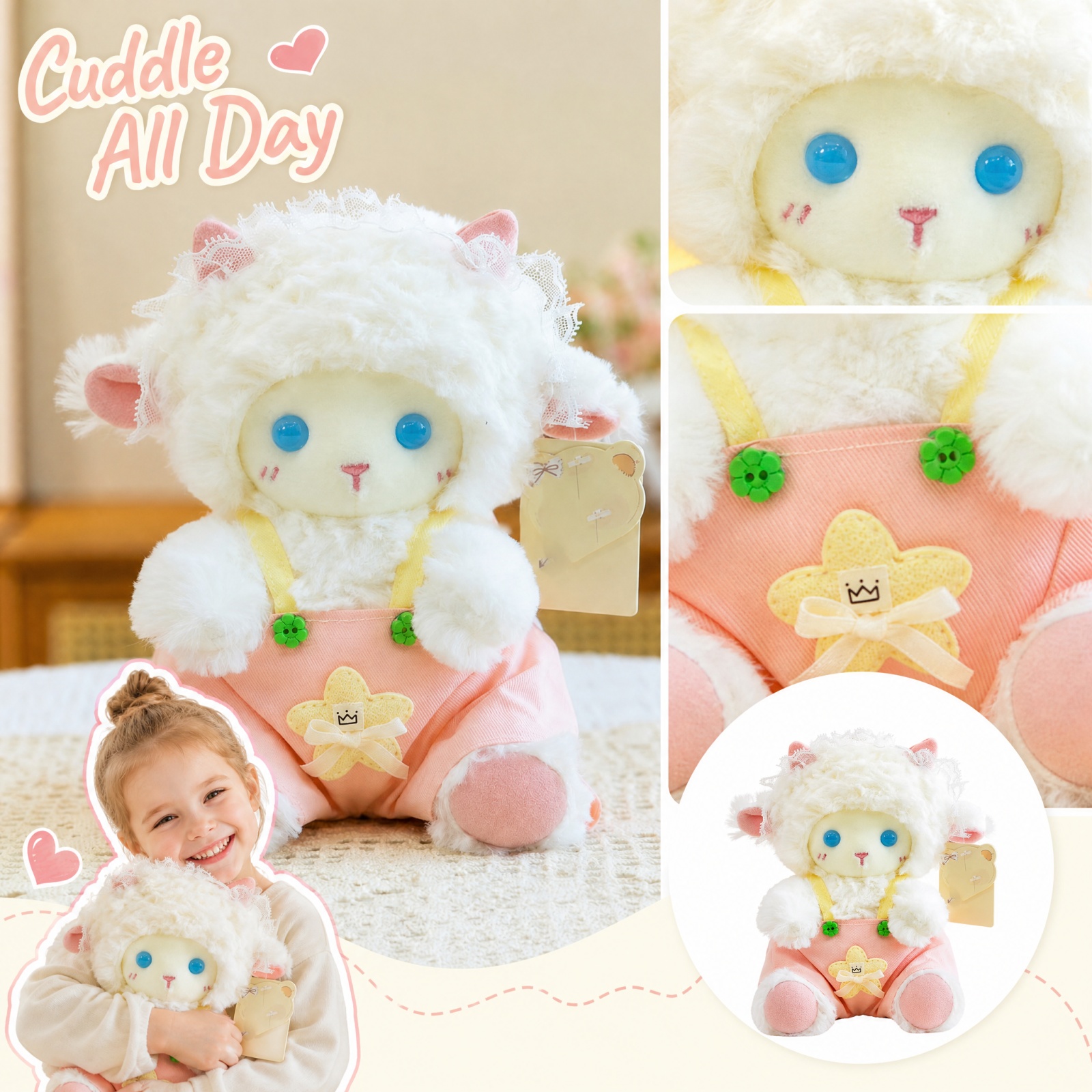 Adorable animal de peluche suave, perfecto para decoración y juego, ideal para niños y coleccionistas 2