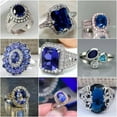 thumbnail image 5 of EOEMY Gorgeous 925 Silver Cubic Zirconia Ring Women Jewelry Wedding Gift Sz 6-10-#14-10, 5 of 9