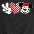 thumbnail image 3 of Mickey & Friends - Peace Love Minnie - Toddler And Youth Girls Short Sleeve Graphic T-Shirt, 3 of 5