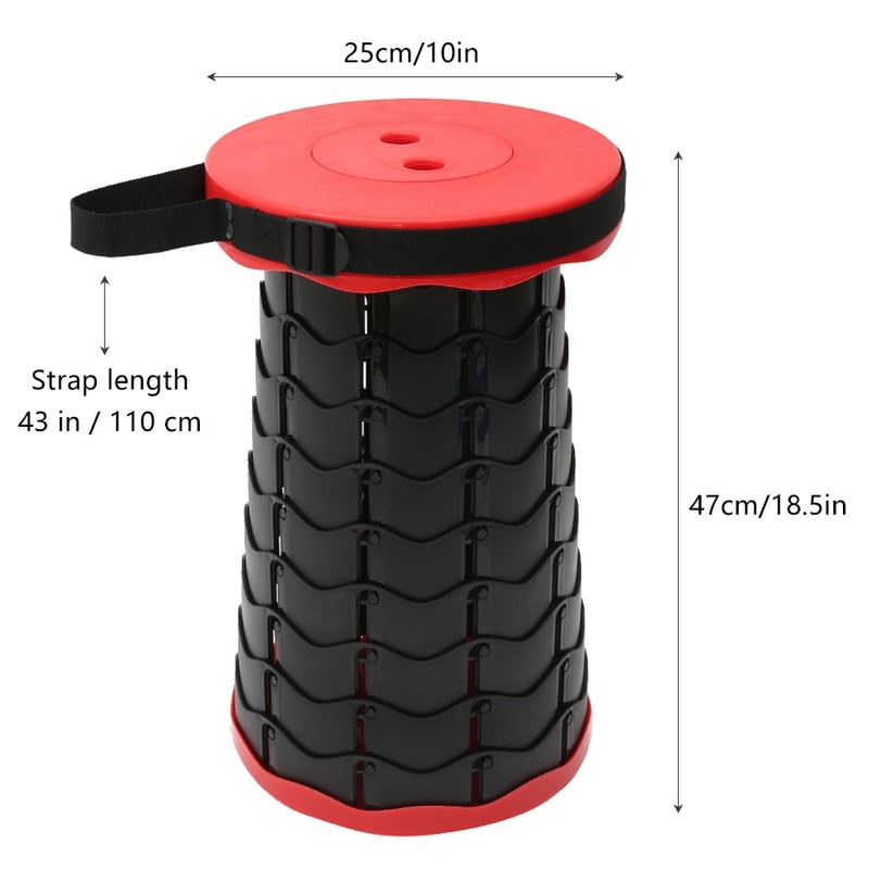 HOTBEST Portable Telescoping Stool Outdoor Retractable Folding Camping  Stools Seat(Load 200KG)