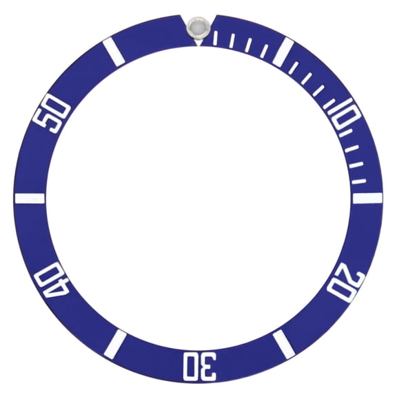 BEZEL INSERT, 60mm, Blue, Compatible With 40MM ROLEX SUBMARINER NO DATE 14060 14060 M WATCH BLUE