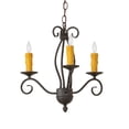 thumbnail image 5 of Meyda Tiffany 148750 Sienna 3 Light 18" Wide Taper Candle Multi Light Pendant, 5 of 6