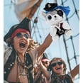 thumbnail image 6 of DolliBu Sparkle Eyes Small Wolf Stuffed Animal With Pirate Dress Up Set - Sea Adventure Plush Toy Stuffed Wolf with Cute Pirate Costume - Hat, Shirt, Pants, Eye Patch, Belt - 8 Inches, 6 of 7