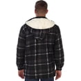 thumbnail image 2 of Gioberti Mens Sherpa Lined Flannel Jacket with Removable Hood, 2 of 6