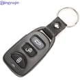 thumbnail image 3 of Jingyuqin Car Key Shell Case For Hyundai Elantra Sonata Santa For Kia Carens Replacement 2+1 2 3+1 Buttons Remote Fob 2+1 Button, 3 of 5
