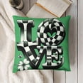 thumbnail image 3 of Pillow Covers , Green Love Truck Shamrocks Farmhouse Throw Pillowcases for Home Sofa Couch Cushion Decoration, 3 of 5