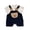 White, variant on Overalls Romper Short Sleeve Bear Design Playsuit Breathable 1-Piece Outfit for Baby Boys Everyday Wear White 0-6 Months