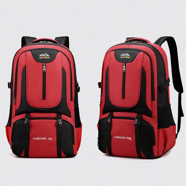 Mochila de camping Oxford, bolsa de senderismo transpirable para viajes de oficina (rojo) Sywqhk Para Estrenar