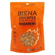 Biena Habanero Medium Spicy Chickpea Snacks, 5 oz