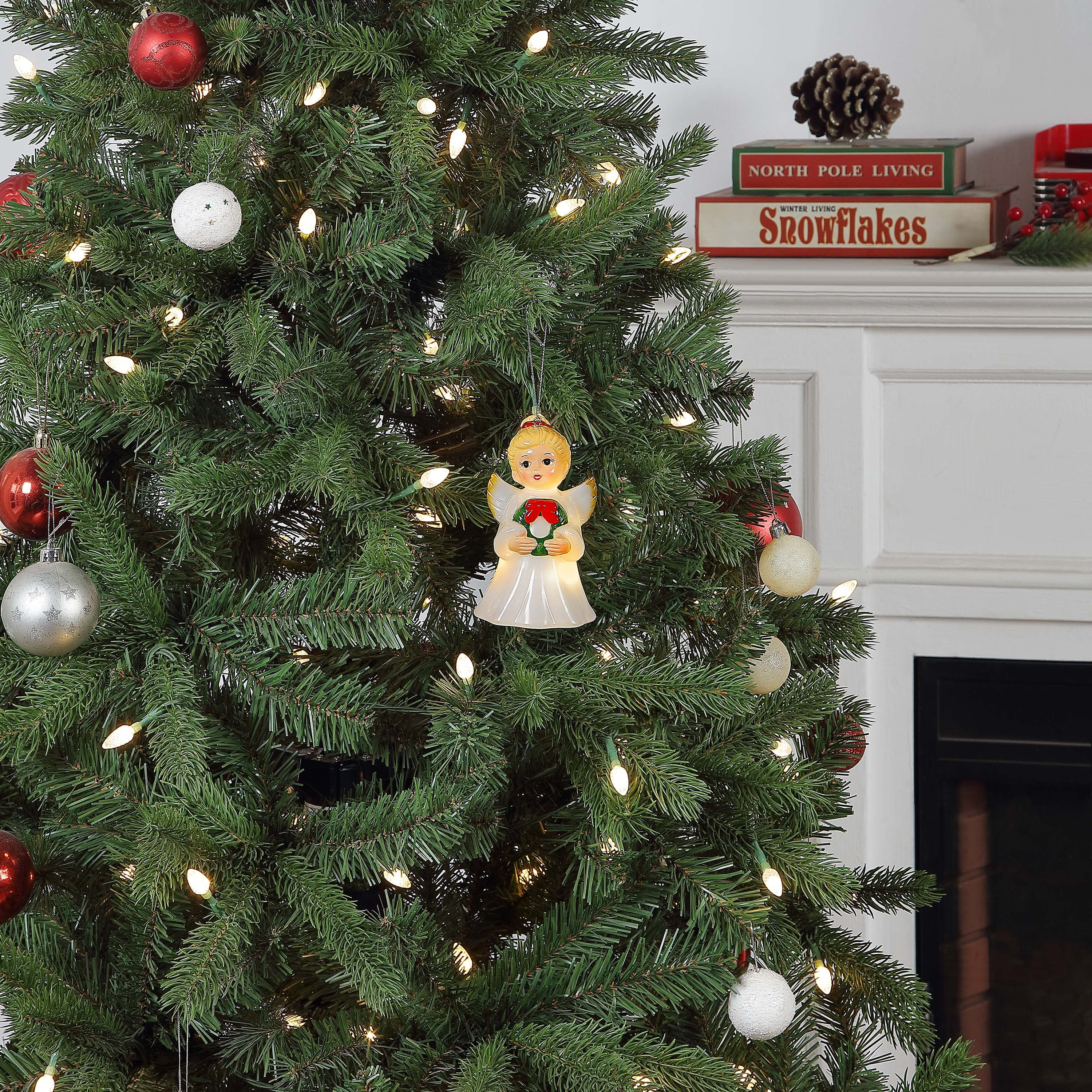 Mr. Christmas 5-inch Mini Blow Mold Ornament, Angel