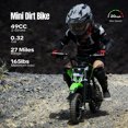 thumbnail image 4 of Mini Kid Dirt Bike, 49 CC 2-Stroke Gas Bike with Off-Rode Tire, Suspensions, Up to 20Mph, 4 of 9