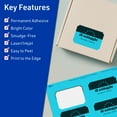 thumbnail image 3 of Avery Rectangle Scalloped Labels, Bright Blue, 2" x 3", 160ct, 3 of 11