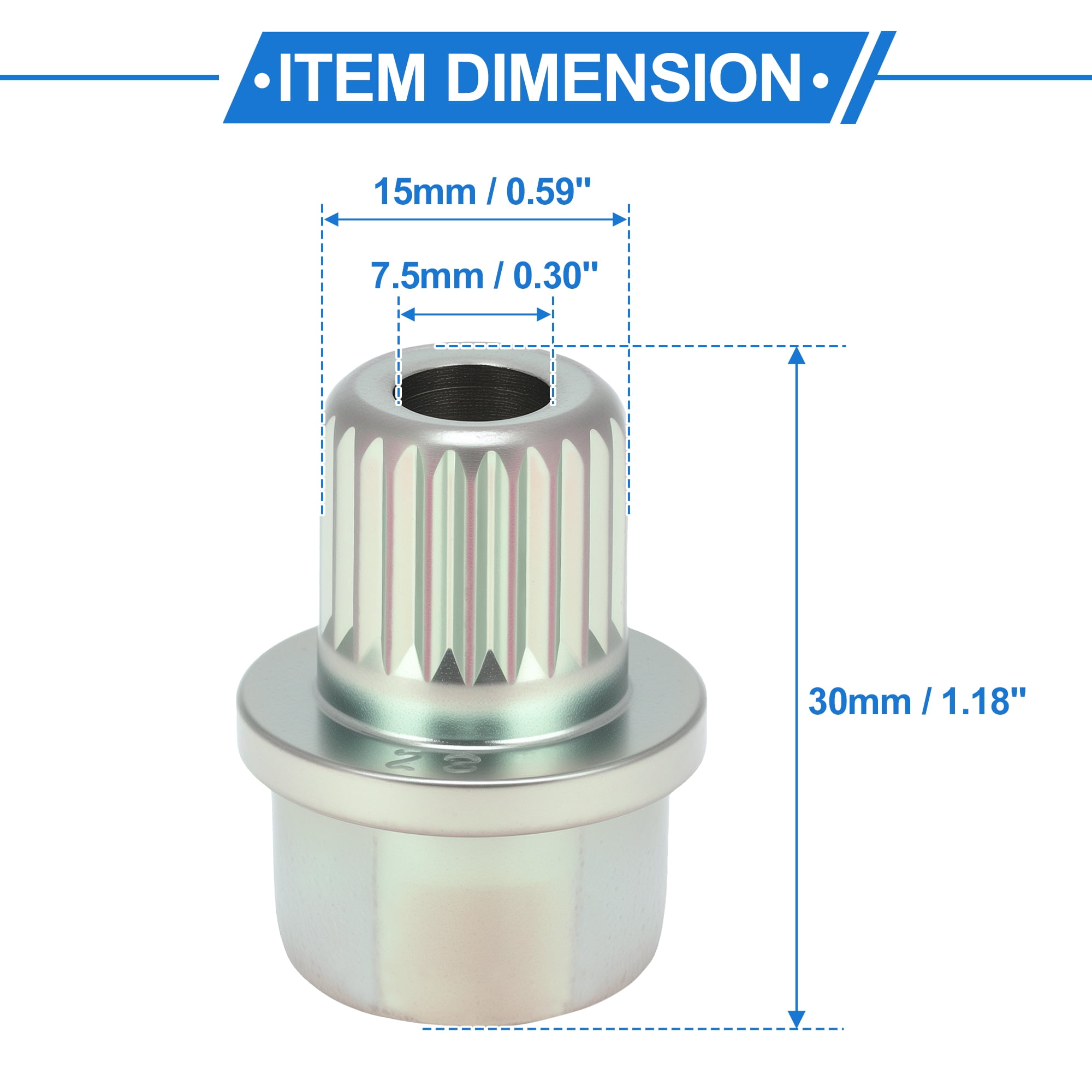 Unique Bargains for BMW Wheel Lock Lugnut 40/23PT Galvanized Alloy Steel Anti-theft K