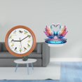 thumbnail image 2 of Reloj de pared,Reloj de pared con pájaro cantor Relojes de pared con pájaros,Estatua de escultura de cisne,Escultura de cisne para decoración del hogar Adorno de San Valentín,Estatua de, 2 of 8