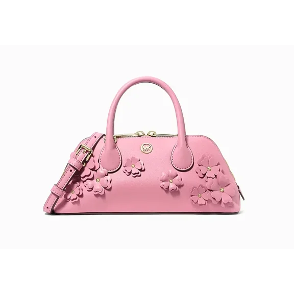 Michael Kors Petra Small Floral Embellished Crossbody Bag Carnation Pink