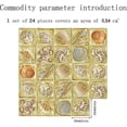 thumbnail image 2 of 26-27 24pcs Antique Porcelain Pattern Wall Stickers Kitchen Bathroom Tiles Stickers Waterproof Art Murals wall decals, 2 of 5