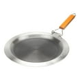thumbnail image 2 of DYNWAVECA Poêle à Crêpes en Acier Inoxydable Compatible Induction Gaz Électrique Compatible Antiadhésive 34 cm, 2 of 6