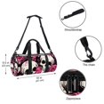 thumbnail image 5 of Skull Large Capacity Sports Bag with Interior Zipper Pocket, Size 17.7 Inches - Weekender, Shoe, Soccer, Basketball - Gym, Travel, Workouts, 5 of 6