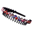 thumbnail image 3 of Bradem No-Slip Plastic Teeth Headbands Shiny Flower Hair Hoops,Hair Accessories for Women & Girls, 3 of 4