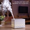 thumbnail image 4 of Mistaha Ultrasonic Aroma Diffuser Humidifier Cube Style Essential Oil Diffuser 220ML Portable Waterless Auto Power Off Colorful Night Light for Home Office Pink, 4 of 8