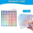 thumbnail image 2 of Uxcell Reflective Round Small Number Stickers, Self Adhesive Laser Consecutive Numbered Stickers Numbers 7, 2 of 7