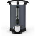 thumbnail image 1 of Eastvita 120-Cup Coffee Urn - 18L (4.8 Gal) Large Coffee Maker/Double-Wall Stainless Steel/Thermally Insulated/Quick Electric Coffee Maker in Gray, 1 of 5