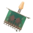 thumbnail image 3 of Interruptor Tono Selector Pastilla 5 Vías para Piezas Guitarra Eléctrica ST SQ () Amarillo, 3 of 9