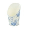 thumbnail image 5 of Balsa Circle 50 White Blue 14 oz Paper Popcorn Box Cone Cups French Toile Floral Pattern Party Events Decorations, 5 of 8