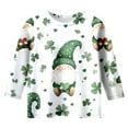 thumbnail image 1 of TZEWGL T-Shirts pour Enfants Imprimés Manches 3/4 Col Rond Haut Ample pour Filles Garçons Taille 4-5T, 1 of 5