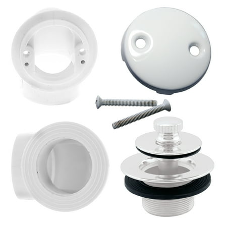 

Pull & Drain Sch. 40 PVC Plumber s Pack with Two-Hole Elbow in Powdercoated White