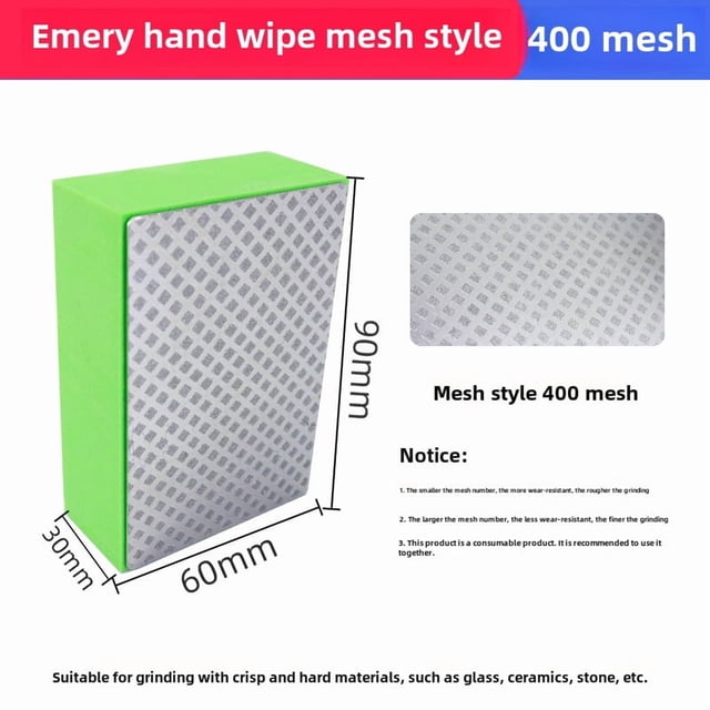 Professional Diamond Grinding Tool for Glass & Tile Edging – 400# Mesh Sanding Disc with High Efficiency, Durable Material, and Compact Design for Easy Handling in Deep Processing Applications