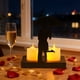 thumbnail image 4 of Candelabro de metal en forma de corazón | Lámpara de vela de metal negro | Decoración romántica para aniversarios | Adorno para pedida de mano y confesión de matrimonio | Regalo de recuerdo para, 4 of 6