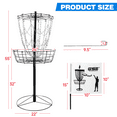 thumbnail image 6 of GSE Games & Sports Expert 12 Chains Portable Disc Golf Targets Basket. Metal Flying Disc Golf Practice Basket for Outdoor Backyard, Schoolyard and Basketball Gym - Black, 6 of 7