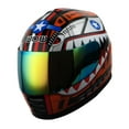 thumbnail image 2 of WOW Motorcycle Youth Kids Street Bike BMX MX Full Face Helmet KY-B15CLS Shark Red, 2 of 7