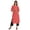 Dark Peach, variant on Moomaya Solid Pintuck Blouses For Women Indian Ethnic Kurti Casual Cotton Kurta